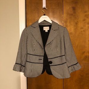Houndstooth dress jacket
